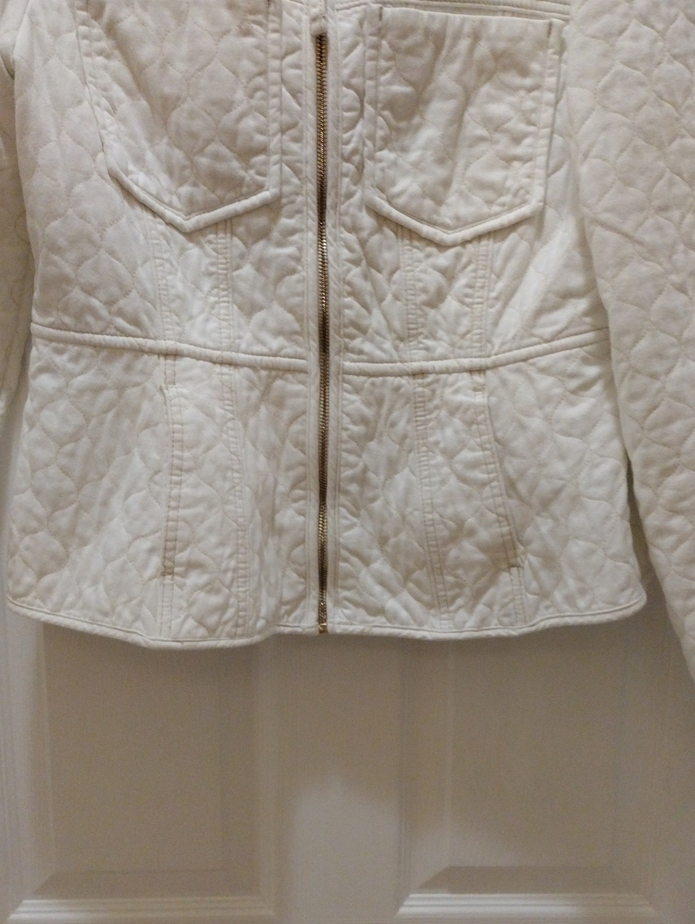 Like New Democracy Puff Sleeve Zipper Lightweight Jacket - Picture 4 of 5